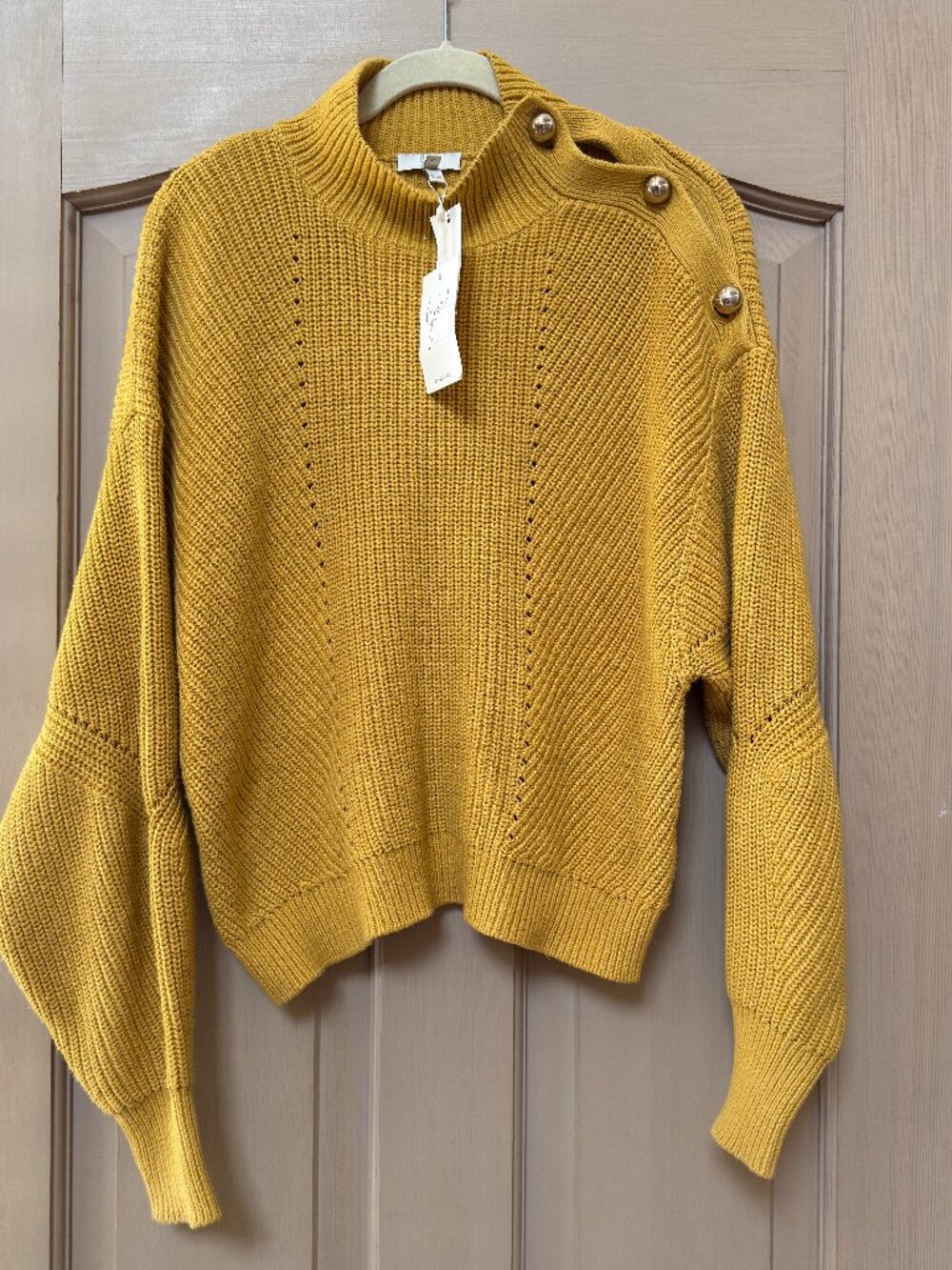 Joie Lusela Cotton Cashmere Sweater Size S